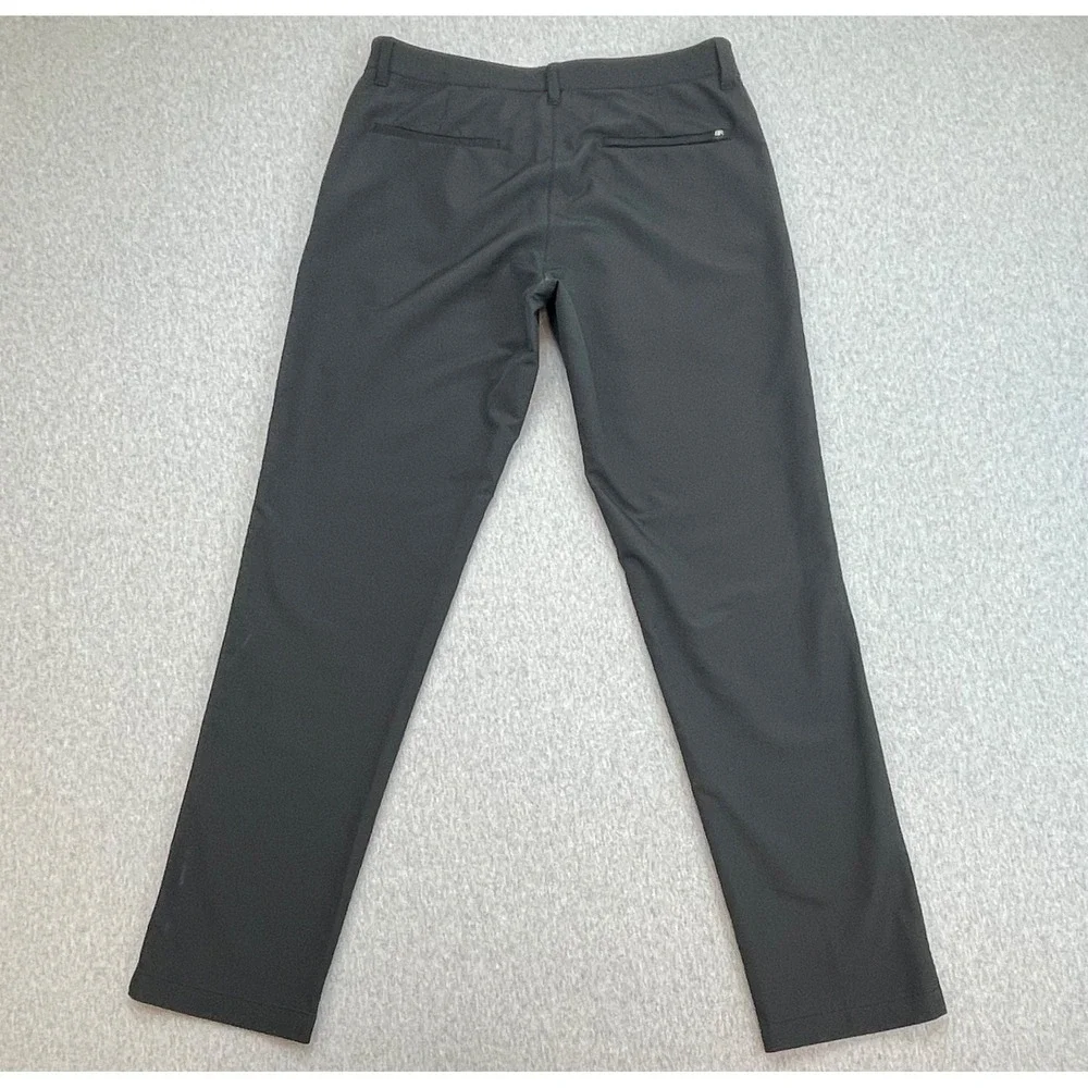 Banana Republic Pants Mens 32 x 32 Black Performance Flat Front Slim Fit Golf